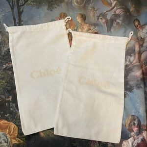 Chloé SMALL White Dust Bags 7” x 12.5”